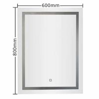 Товар: Зеркало Gappo 60 G601 с подсветкой с сенсорным выключателем - фото 6 Зеркало Gappo 60 G601 с подсветкой с сенсорным выключателем — фото 6, Мебель для ванной