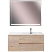 Тумба под раковину BelBagno Kraft 100 R KRAFT-1000-2C-1A-SO-RGB-R подвесная Rovere Galifax Bianco — фото 10, Тумбы под раковину