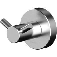 Двойной крючок Whitecross Ergo nickel brushed ER2212NIB Никель брашированный — фото 1, Крючки для полотенец