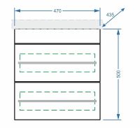 Тумба под раковину Stella Polar Ванесса 50 SP-00000236 подвесная Белая — фото 4, Мебель для ванной
