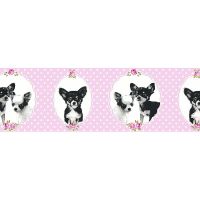 Бордюр детский AS Creation Little Stars 35850-2 Винил на флизелине (0,17*5) Розовый, Животные — фото 1, Обои для стен