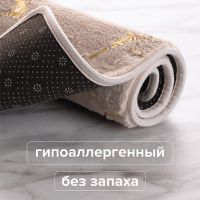 Коврик для ванной комнаты Ростовская Мануфактура Сантехники Мрамор РМС К-06БЖ-50х80 Бежевый — фото 4, Аксессуары для туалета