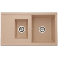 Кухонная мойка Aquaton Делия 87 1A716232DE260 Латте — фото 1, Кухонные мойки