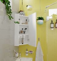 Зеркальный шкаф 1MarKa Penta 43П угловой Белый глянец арт-Ц0000005168 — фото 5, Зеркальные шкафы в ванную