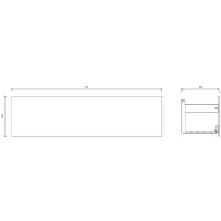 Товар: Металлическая полка Boheme Space 10966-B Черная - фото 2 Металлическая полка Boheme Space 10966-B Черная — фото 2, Полки для ванной и душа