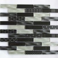 Стеклянная мозаика Bonaparte Optima Grey 30х30 см — фото 1, Мозаика