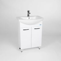 Тумба под раковину VIANT Милан 60 VMIL60BA-T2ST Белая — фото 3, Мебель для ванной