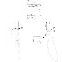 Товар: Душевая система Abber Emotion AF8821 Хром - фото 3 Душевая система Abber Emotion AF8821 Хром — фото 3, Встраиваемые душевые комплекты