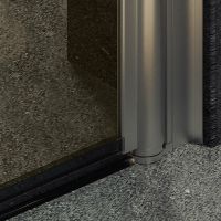 Душевая дверь Maybah Glass MGD-804-5 800x1980 на монопетле Хром матовый стекло бронзовое — фото 6, Душевые двери в нишу