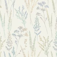 Обои Grandeco Universe 5 UI 3202 Винил на флизелине (1,06*10,05) Коричневый/Зеленый/Сиреневый, Листья/Цветы/Штукатурка — фото 1, Обои для стен