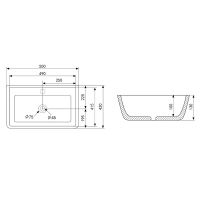 Товар: Раковина Abber Rechteck 50 AC2203MSB Синяя матовая - фото 4 Раковина Abber Rechteck 50 AC2203MSB Синяя матовая — фото 4, Раковины накладные