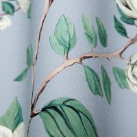 Обои Andrea Rossi Cheradi 54396-5 Винил на флизелине (1,06*10,05) Голубой/Зеленый, Птицы/Цветы — фото 2, Обои для стен