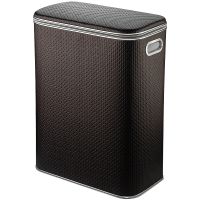 Корзина для белья Geralis PCH-B Punto Шоколад, кант Хром, стандартная — фото 1, Корзины для белья