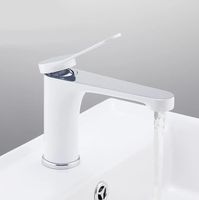 Смеситель для раковины Frap H45 F1045 Белый Хром — фото 8, Смесители