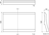 Товар: Плинтус гибкий Европласт 1.53.104 2000x120x25 мм - фото 3 Плинтус гибкий Европласт 1.53.104 2000x120x25 мм — фото 3, Плинтуса напольные