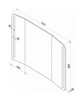 Товар: Зеркало-трюмо Art&Max Trento AM-Tre-1000-800-DS-F с подсветкой с сенсорным выключателем - фото 5 Зеркало-трюмо Art&Max Trento AM-Tre-1000-800-DS-F с подсветкой с сенсорным выключателем — фото 5, Мебель для ванной