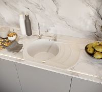 Товар: Кухонная мойка Domaci Бьелла DMC-65 GWS-65-331 Белая - фото 2 Кухонная мойка Domaci Бьелла DMC-65 GWS-65-331 Белая — фото 2, Кухонные мойки