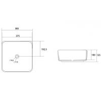 Раковина-чаша Abber Rechteck 39 AC2211 Белая — фото 5, Раковины