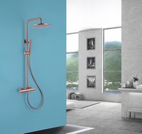 Товар: Душевая система Abber Wasser Kreis AF8160RG с термостатом Розовое золото - фото 2 Душевая система Abber Wasser Kreis AF8160RG с термостатом Розовое золото — фото 2, Душевое оборудование. Душевая программа