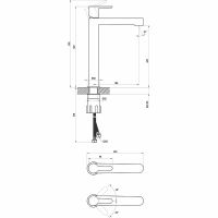 Смеситель для раковины Ravak Puri PU 015.00 X070114 Хром — фото 12, Смесители