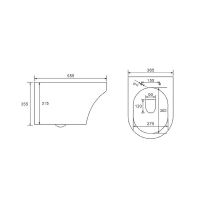 Унитаз Vincea Edge-M Rimless VT1-37 подвесной с сиденьем Микролифт — фото 9, Унитазы