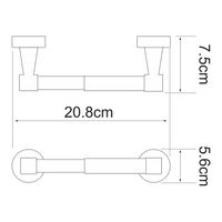 Держатель туалетной бумаги WasserKRAFT Isen Хром арт-K-4022 — фото 4, Держатели туалетной бумаги