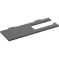 Держатель туалетной бумаги Keuco Edition 90 Square 19173 018000 с полкой Хром Дымчатое стекло — фото 2, Держатели туалетной бумаги