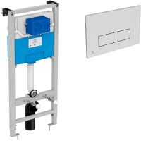 Инсталляция Ideal Standard Prosys TT00007/121JG для унитаза с клавишей смыва Хром матовый — фото 1, Инсталляции для унитазов