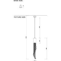 Товар: Подвесной светильник Crystal Lux Creek SP1 Прозрачный Хром - фото 2 Подвесной светильник Crystal Lux Creek SP1 Прозрачный Хром — фото 2, Подвесные светильники