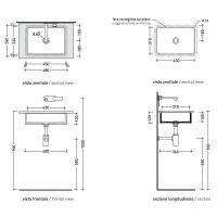 Товар: Раковина Flaminia Mini 48 MW48SP Белая - фото 4 Раковина Flaminia Mini 48 MW48SP Белая — фото 4, Раковины