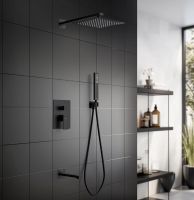 Товар: Душевая система Aquatek Либра AQ1673MB Черная матовая - фото 4 Душевая система Aquatek Либра AQ1673MB Черная матовая — фото 4, Встраиваемые душевые комплекты