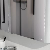 Зеркальный шкаф AM.PM Sensation 100 M30MCX1001WG с подсветкой Белый глянцевый — фото 5, Мебель для ванной