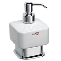 Дозатор для жидкого мыла Schein Allom 222DS-T Хром, Белый — фото 1, Дозаторы