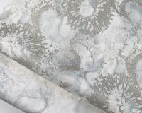 Обои Solo Disco E201907 Винил на флизелине (1,06*10) Серый/Бирюзовый/Золото, Абстракция/Круги — фото 3, Обои для стен