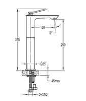 Смеситель для раковины Cezares City Хром арт-CITY-F-LC-01-W0 — фото 2, Смесители для раковины