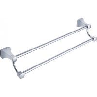 Полотенцедержатель CeramaLux Domino 95409 двойной Хром — фото 1, Полотенцедержатели