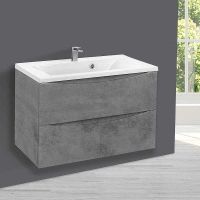 Тумба под раковину Vincea Mia 75 VMC-2MA750BT подвесная Beton — фото 3, Тумбы под раковину