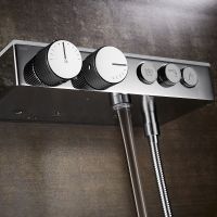 Товар: Душевая система Black&White Universe U7815 78150U с термостатом Хром - фото 3 Душевая система Black&White Universe U7815 78150U с термостатом Хром — фото 3, Душевое оборудование. Душевая программа