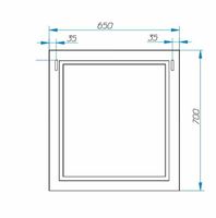 Зеркало Эстет Bali Classic 65 ФР-00002154 Белое — фото 5, Зеркала в ванную комнату