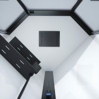 Душевая кабина Black&White Galaxy G8036 100x100 8036000 с гидромассажем — фото 8, Душевые кабины