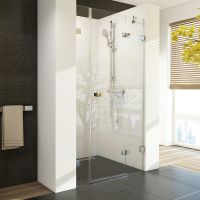 Душевая дверь Ravak Brilliant BSD3-120 R 0UPG0A00Z1 профиль Хром стекло Transparent — фото 2, Распашные душевые двери