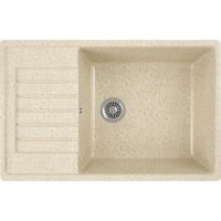 Кухонная мойка Domaci Бьелла DMC-78L DMC-78L-328 Бежевая — фото 1, Кухонные мойки