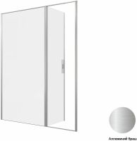 Душевая дверь Allen Brau Priority 160 3.31038.BA профиль Серебро браш стекло прозрачное — фото 10, Душевые двери в нишу