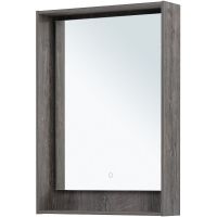 Товар: Зеркало Aquanet Милан 60 336393 с подсветкой Дуб рошелье с сенсорным выключателем - фото 2 Зеркало Aquanet Милан 60 336393 с подсветкой Дуб рошелье с сенсорным выключателем — фото 2, Зеркала в ванную комнату