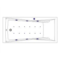 Акриловая ванна Excellent Palace 170x75 WAEX.PAL17.RELAX.GL с гидромассажем — фото 7, Ванны