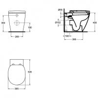 Товар: Унитаз Ideal Standard Connect E803401 приставной без сиденья - фото 6 Унитаз Ideal Standard Connect E803401 приставной без сиденья — фото 6, Приставные унитазы