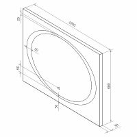 Зеркало Континент Galaxy 1000x800 ЗЛП28 с подсветкой с сенсорным выключателем — фото 10, Зеркала в ванную комнату