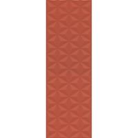 Керамическая плитка Kerama Marazzi Диагональ красный структура обрезной 12120R настенная 25х75 см — фото 1, Керамическая плитка