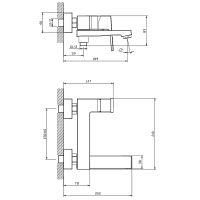 Смеситель для ванны Splenka S01.30 Хром — фото 2, Смеситель для ванны