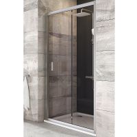 Душевая дверь Ravak Blix BLDP2-100 0PVA0U00ZH профиль Сатин стекло Графит — фото 1, Раздвижные душевые двери